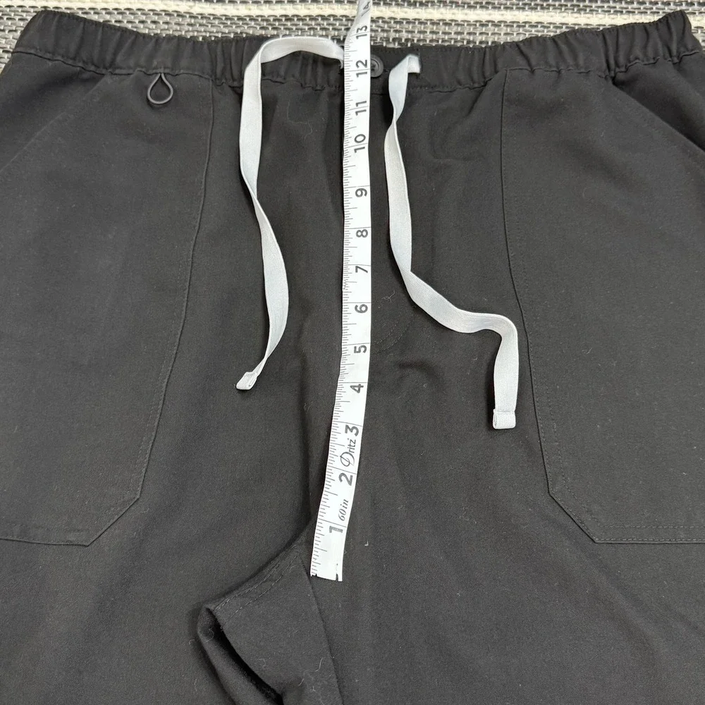 Figs Cairo Cargo Technical Collection Scrub Pants Mens XL‎ Straight Leg Black